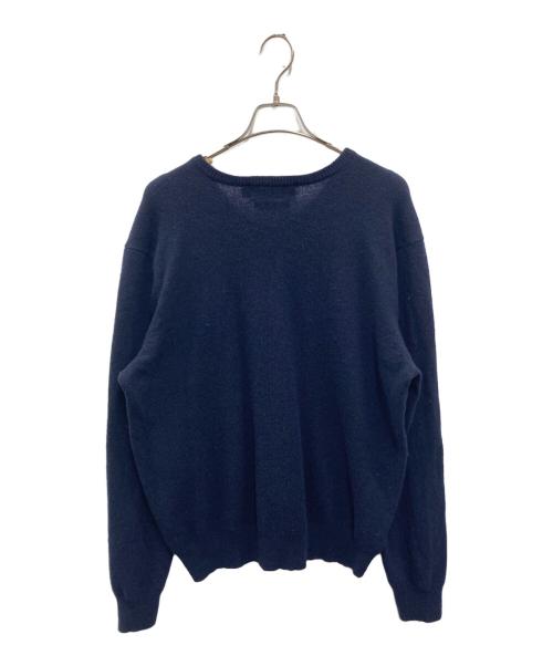POLO RALPH LAUREN（ポロ・ラルフローレン）POLO RALPH LAUREN (ポロ・ラルフローレン) Vネックニット ネイビー サイズ:XLの古着・服飾アイテム