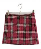 BURBERRYバーバリー）の古着「チェックスカート」｜ピンク