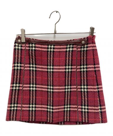 中古・古着通販】BURBERRY (バーバリー) チェックスカート ピンク