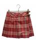 BURBERRY（バーバリー）の古着「チェックプリーツスカート」｜ピンク