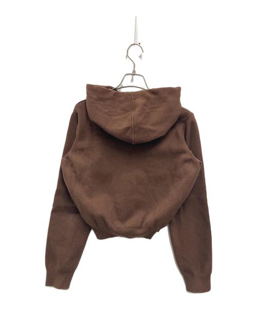 MARC JACOBS（マークジェイコブス）MARC JACOBS (マークジェイコブス) The Cropped Zip Hoddie ブラウン サイズ:XSの古着・服飾アイテム