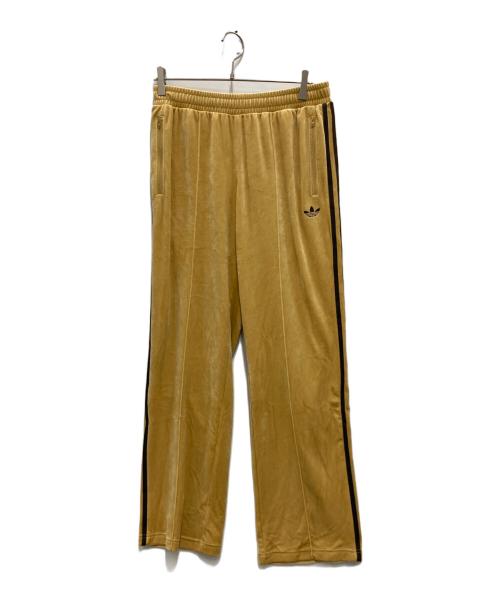 adidas（アディダス）adidas (アディダス) ベッケンバウアー ベロア トラックパンツ イエロー サイズ:Lの古着・服飾アイテム