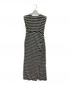 HER LIP TOハーリップトゥ）の古着「Tribeca Jersey Dress」｜ブラック×ホワイト