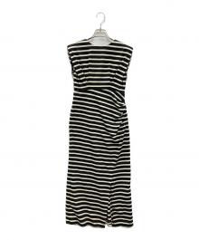 HER LIP TO（ハーリップトゥ）の古着「Tribeca Jersey Dress」｜ブラック×ホワイト