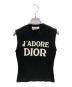 Christian Dior（クリスチャン ディオール）の古着「J'ADORE ノースリーブカットソー」｜ブラック