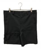 SYU.HOMME/FEMMシュウオムフェム）の古着「Love slacks shorts」｜ブラック