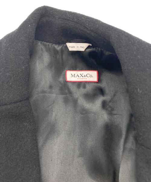 MAX&Co.（マックスアンドコー）MAX&Co. (マックスアンドコー) ウールコート ブラック サイズ:42の古着・服飾アイテム