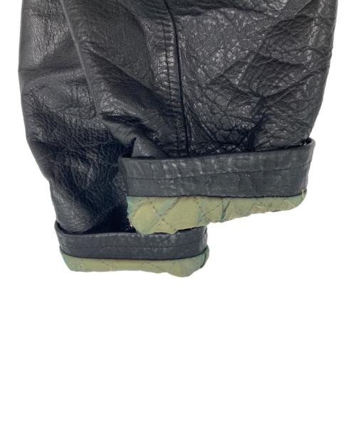 AVIREX（アヴィレックス）AVIREX (アヴィレックス) レザージャケット ブラック サイズ:Mの古着・服飾アイテム