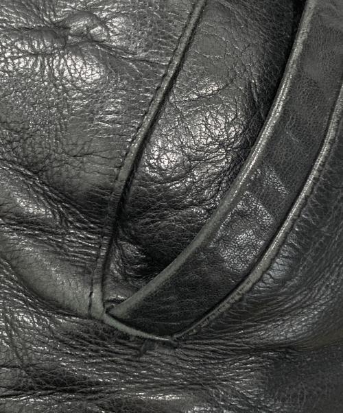 AVIREX（アヴィレックス）AVIREX (アヴィレックス) レザージャケット ブラック サイズ:Mの古着・服飾アイテム