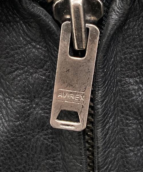 AVIREX（アヴィレックス）AVIREX (アヴィレックス) レザージャケット ブラック サイズ:Mの古着・服飾アイテム