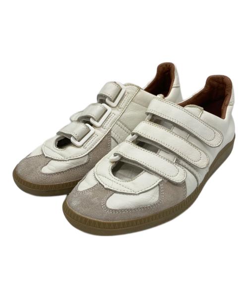 reproduction of found（リプロダクションオブファウンド）REPRODUCTION OF FOUND (リプロダクションオブファウンド) ジャーマンミリタリートレーナー ベルクロ ホワイト サイズ:SIZE 41の古着・服飾アイテム