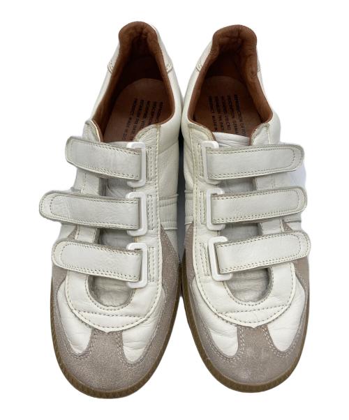 reproduction of found（リプロダクションオブファウンド）REPRODUCTION OF FOUND (リプロダクションオブファウンド) ジャーマンミリタリートレーナー ベルクロ ホワイト サイズ:SIZE 41の古着・服飾アイテム