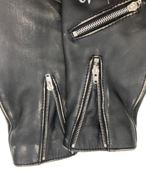 Lewis Leathers（ルイスレザース）Lewis Leathers (ルイスレザース) COMME des GARCONS (コムデギャルソン) ライトニングダブルライダースジャケット ブラック サイズ:38の古着・服飾アイテム
