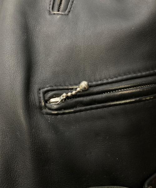 Lewis Leathers（ルイスレザース）Lewis Leathers (ルイスレザース) COMME des GARCONS (コムデギャルソン) ライトニングダブルライダースジャケット ブラック サイズ:38の古着・服飾アイテム