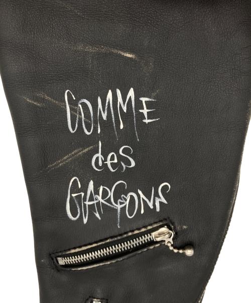 Lewis Leathers（ルイスレザース）Lewis Leathers (ルイスレザース) COMME des GARCONS (コムデギャルソン) ライトニングダブルライダースジャケット ブラック サイズ:38の古着・服飾アイテム