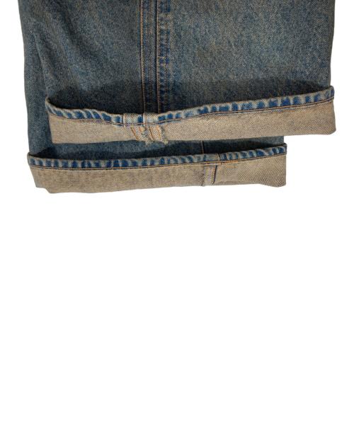 NVRFRGT（ネヴァーフォーゲット）NVRFRGT (ネヴァーフォーゲット) 3D ツイステッド ワイド レッグ ジーンズ デニム パンツ インディゴ サイズ:2の古着・服飾アイテム