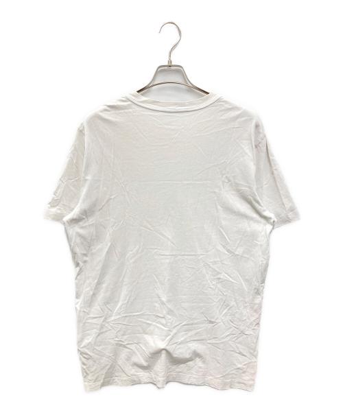 MONCLER（モンクレール）MONCLER (モンクレール) Flocked Logo Patch Vintage Cotton Tee ホワイト サイズ:XLの古着・服飾アイテム