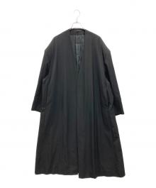 LAD MUSICIAN（ラッドミュージシャン）の古着「COLLARLESS MAXI JACKET」｜ブラック
