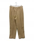 POLO GOLFポロ ゴルフ）の古着「［古着］ウールシルク ヘリンボーンパンツ」｜ベージュ