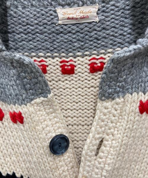 Barbara Roberts（Barbara Roberts）Barbara Roberts (Barbara Roberts) ［古着］カウチンニットカーディガン グレー サイズ:記載なしの古着・服飾アイテム