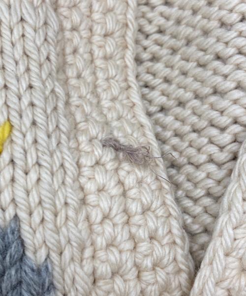 Barbara Roberts（Barbara Roberts）Barbara Roberts (Barbara Roberts) ［古着］カウチンニットカーディガン グレー サイズ:記載なしの古着・服飾アイテム