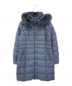 INDIVIインディヴィ）の古着「ロングダウンコート」｜ネイビー