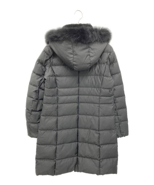 INDIVI（インディヴィ）INDIVI (インディヴィ) ダウンコート ブラック サイズ:40の古着・服飾アイテム