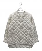 BEIGEベイジ）の古着「キルティングノーカラージャケット」｜アイボリー