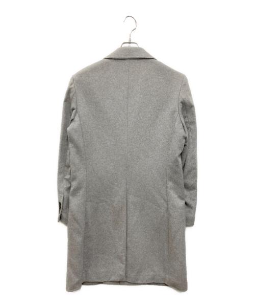 UNIVERSAL LANGUAGE（ユニバーサルランゲージ）UNIVERSAL LANGUAGE (ユニバーサルランゲージ) カシミヤ チェスターコート グレー サイズ:Mの古着・服飾アイテム