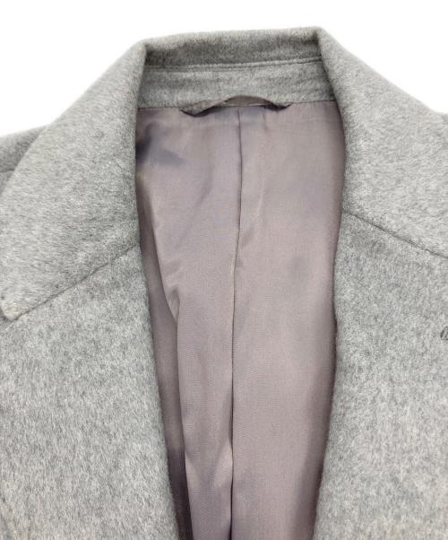 UNIVERSAL LANGUAGE（ユニバーサルランゲージ）UNIVERSAL LANGUAGE (ユニバーサルランゲージ) カシミヤ チェスターコート グレー サイズ:Mの古着・服飾アイテム