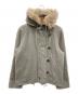 ARMY YVES SALOMON（イヴサロモンアーミー）の古着「ラビットファーライナー付ミリタリージャケット」｜グレー