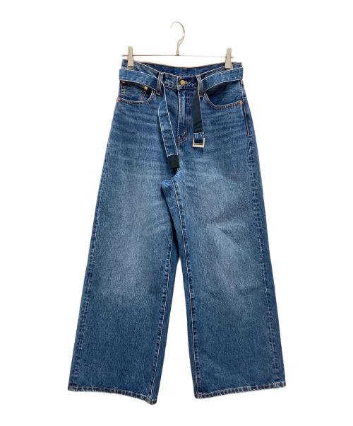 LEVI'S（リーバイス）LEVI'S (リーバイス) sacai (サカイ) ウルトラワイドバギージーンズ インディゴ サイズ:SIZE 0の古着・服飾アイテム