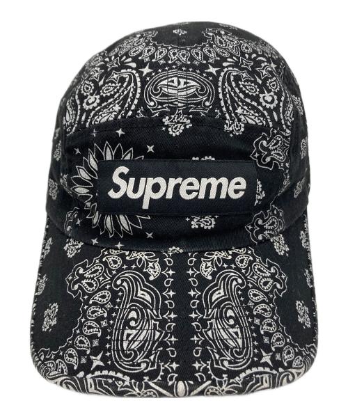 SUPREME（シュプリーム）Supreme (シュプリーム) Bandana Camp Cap ブラックの古着・服飾アイテム