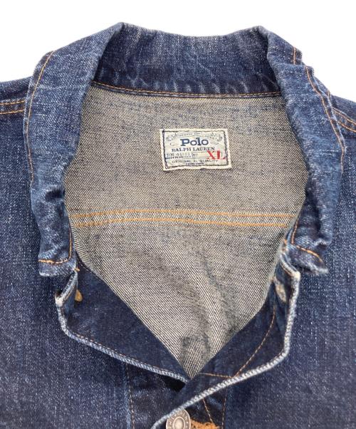 POLO RALPH LAUREN（ポロ・ラルフローレン）POLO RALPH LAUREN (ポロ・ラルフローレン) デニムトラッカージャケット インディゴ サイズ:XLの古着・服飾アイテム