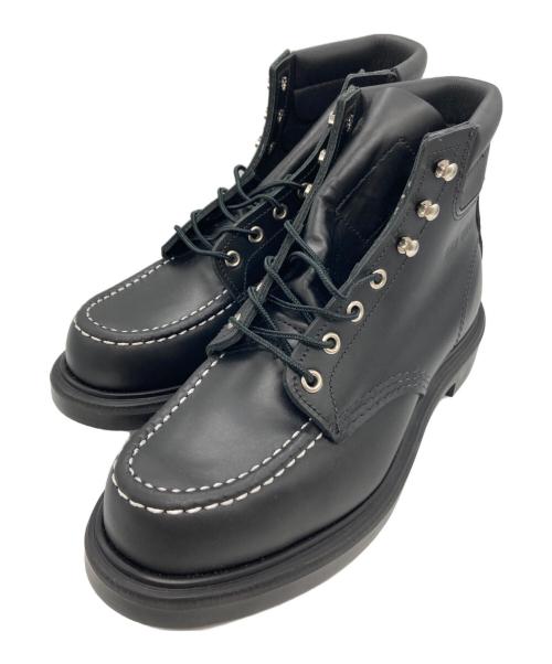 RED WING（レッドウィング）RED WING (レッドウィング) SUPERSOLE 6' MOC-TOE ブラック サイズ:26cmの古着・服飾アイテム