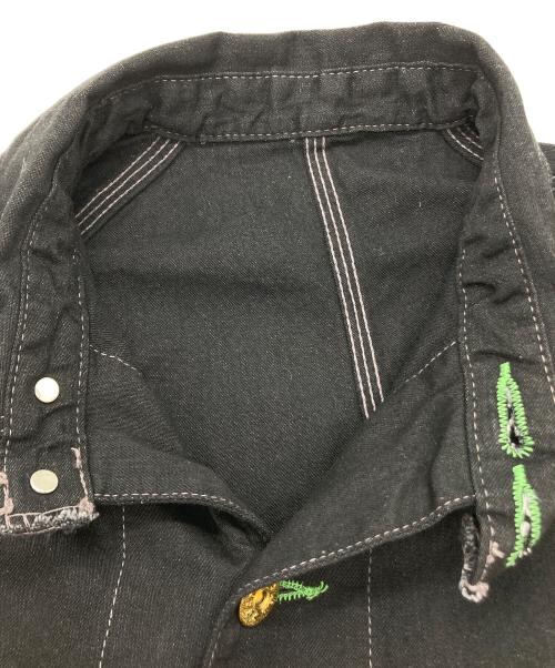 TCB jeans（ティーシービー ジーンズ）TCB JEANS (ティーシービー ジーンズ) Cat Head Jacket BKBK ブラック サイズ:36の古着・服飾アイテム