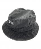 SUPREMEシュプリーム）の古着「Coated Denim Crusher」｜ブラック