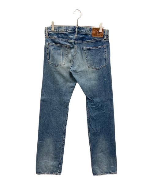 Hysteric Glamour（ヒステリックグラマー）Hysteric Glamour (ヒステリックグラマー) SP加工MULTIガール プリントスタッズデニムパンツ インディゴ サイズ:W32の古着・服飾アイテム