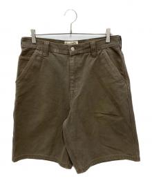 stussy（ステューシー）の古着「Work Short Washed Canvas」｜オリーブ