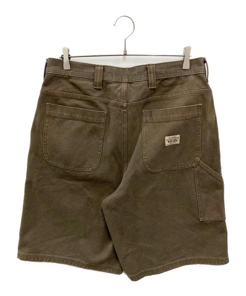 stussy（ステューシー）stussy (ステューシー) Work Short Washed Canvas オリーブ サイズ:32の古着・服飾アイテム