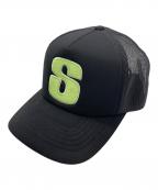 stussyステューシー）の古着「Trucker Big S Snapback」｜ブラック
