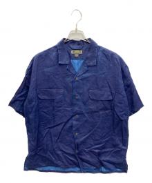 NIGEL CABOURN（ナイジェルケーボン）の古着「OPEN COLLAR SHIRT LINEN INDIGO」｜インディゴ