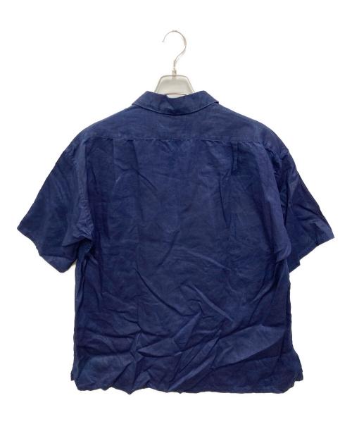 NIGEL CABOURN（ナイジェルケーボン）NIGEL CABOURN (ナイジェルケーボン) OPEN COLLAR SHIRT LINEN INDIGO インディゴ サイズ:50の古着・服飾アイテム