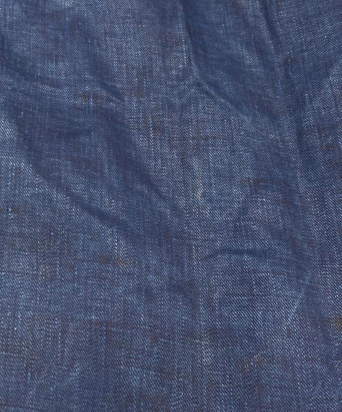 NIGEL CABOURN（ナイジェルケーボン）NIGEL CABOURN (ナイジェルケーボン) OPEN COLLAR SHIRT LINEN INDIGO インディゴ サイズ:52の古着・服飾アイテム