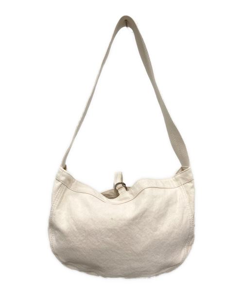 Taiga Takahashi（タイガ タカハシ）Taiga Takahashi (タイガ タカハシ) newsboy bag ホワイトの古着・服飾アイテム