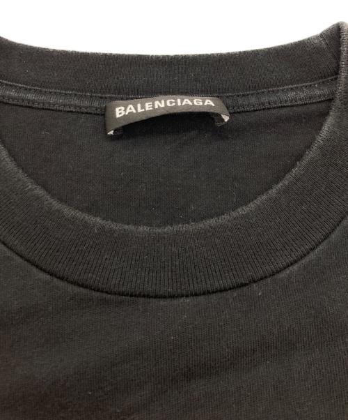 BALENCIAGA（バレンシアガ）BALENCIAGA (バレンシアガ) PARISロゴ刺繍Tシャツ ブラック サイズ:Lの古着・服飾アイテム