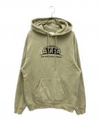 vault roomボルトルーム）の古着「ロゴ刺繍パーカー」｜カーキ