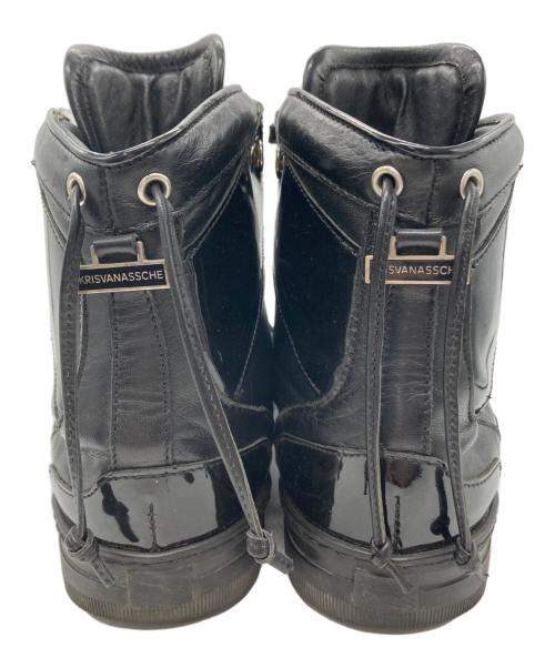 KRIS VAN ASSCHE（クリス ヴァン アッシュ）KRIS VAN ASSCHE (クリス ヴァン アッシュ) レザースニーカー ブラック サイズ:43の古着・服飾アイテム