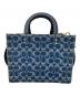 COACH（コーチ）の古着「ローグ 25・シグネチャー デニム」｜インディゴ