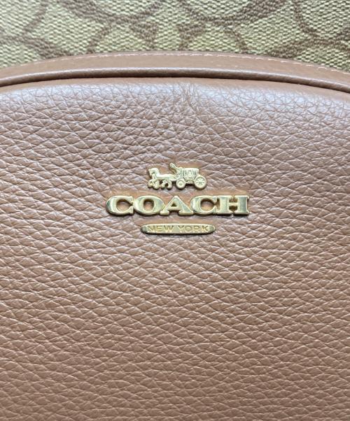 COACH（コーチ）COACH (コーチ) バックパック シグネチャー キャンバス ベージュの古着・服飾アイテム